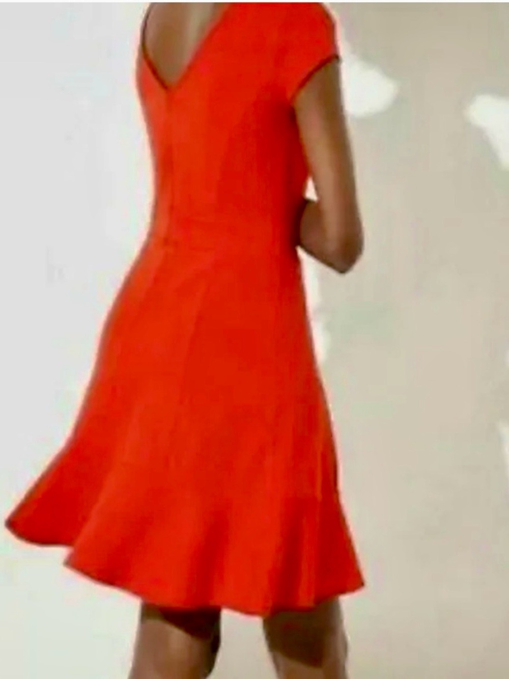 LOFT Ponte Flounce Flair Dress - Picture 2 of 8